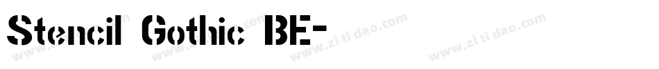 Stencil Gothic BE字体转换